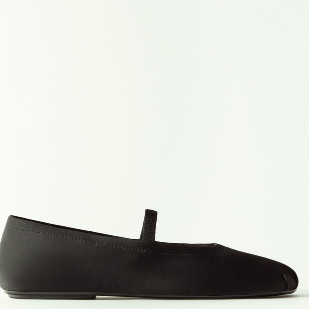 Zara black ballet flats